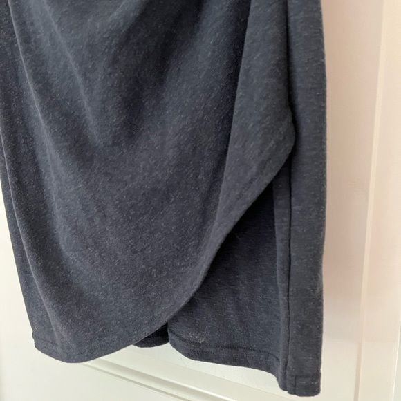 Dusty twilight blue, bodycon mini dress with side ruching, Medium - Picture 7 of 9